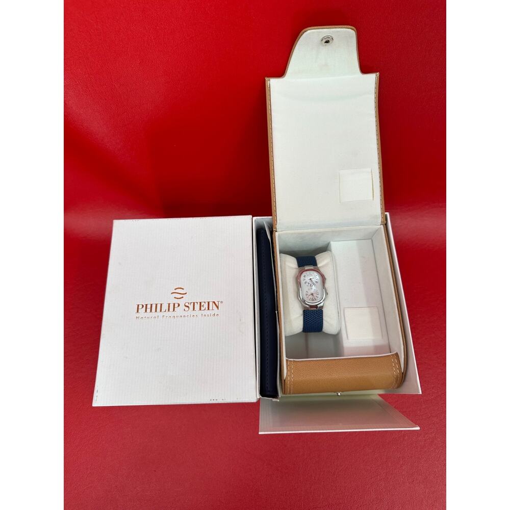 Philip Stein Teslar Mother Of Pearl Signature Collection Watch New Batteries - Picture 14 of 16